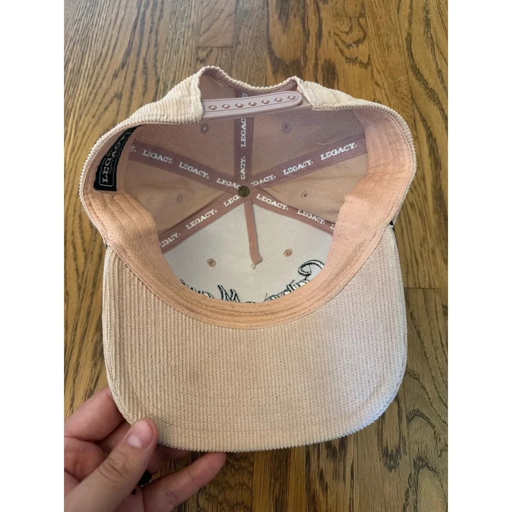 Legacy Cape May New Jersey Corduroy Snapback Hat Tan Navy Rope Cap Mens